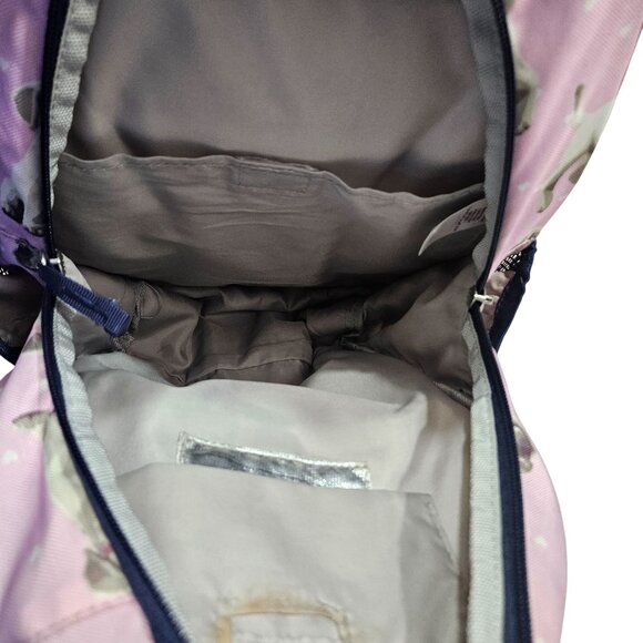 Pottery Barn Kids Pink & Navy‎ Puppy Print Backpack Multiple Compartments - Picture 3 of 11